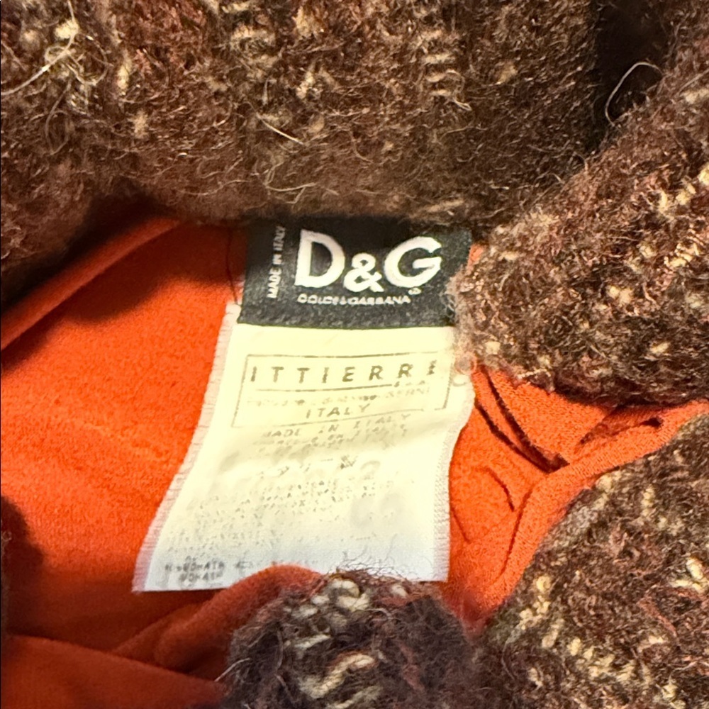 Dolce Gabbana Rust Long Sleeve Turtleneck Top M - Picture 8 of 13